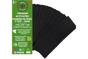 Air Vent Filters, 4"x10" Vent Filters, Activated Carbon Air Filters for Home, Floor Registers, Diffusers, Air Purifiers. Air 