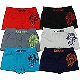 ToBeInStyle Boy's Pack of 6 Seamless Microfiber Boxer Briefs w/Appliques