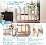 Regalo Extra Wide Baby Gate Doorways and Stairs 73.6-122 cm White view 4