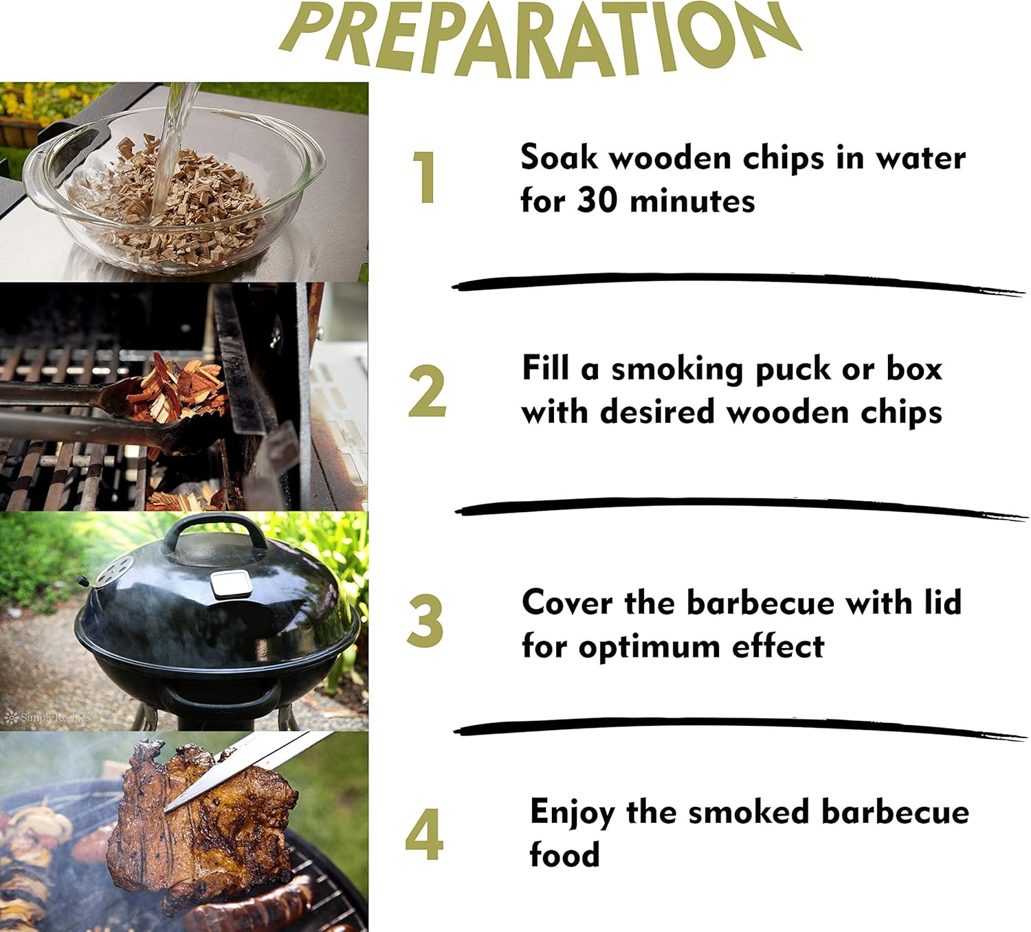 JoDo BBQ Smoking Wood Chips 100 Natural Hardwood Chips in Alder, Oak, Apple Flavour Perfect