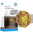GE Jewel LED Night Light, Plug-in, Always On, Amber, UL-Certified, Energy Efficient, Ideal Nightlight for Bedroom, Bathroom, Nursery, Hallway, Kitchen, 11291