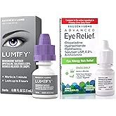 Bausch + Lomb Lumify Eye Drops 0.08 fl oz + Advanced Eye Relief Allergy Drops 0.12 fl oz – Dual Relief System for Red, Itchy, Irritated Eyes