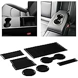 CupHolderHero fits Tesla Model 3 Accessories 2017-2020 Premium Custom Interior Non-Slip Anti Dust Cup Holder Inserts, Center