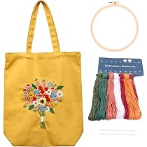Kit Broderie Chat Pour Débutants – Sac En Toile 34x40 Cm à Broder, Fourni Avec Fil, Aiguilles, Cercle 20 Cm, Instructions, Activité DIY Adulte - 4