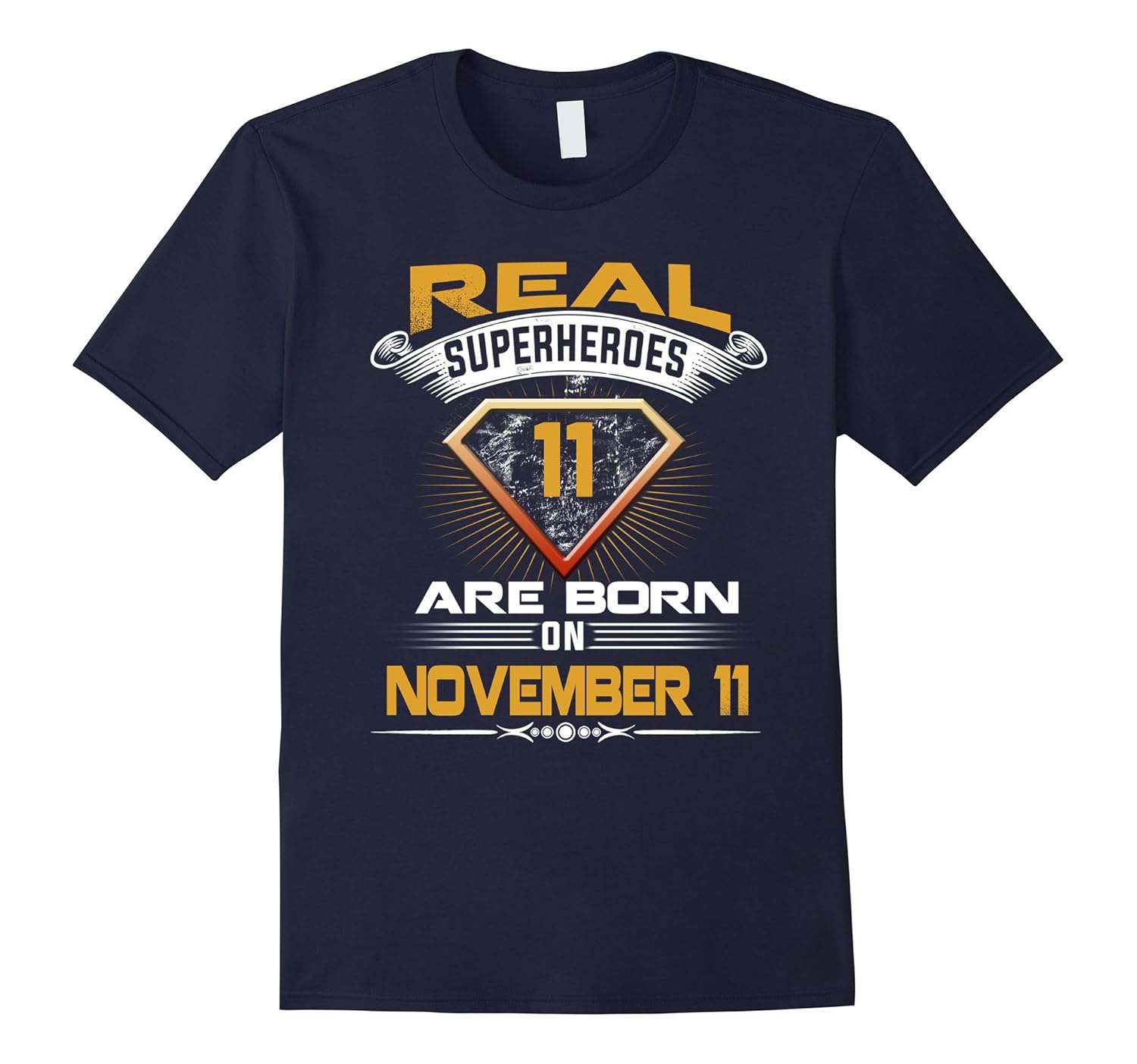 Real Superheroes Are Born On November 11 Shirt 11th Birthday-ANZ