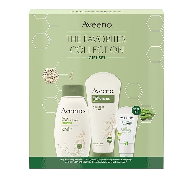 aveeno body wash and lotion set