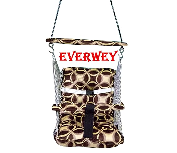 Everwey Enterprise Cotton Swings with Safety Belt for Kids (1 to 4 Years; Multicolour)