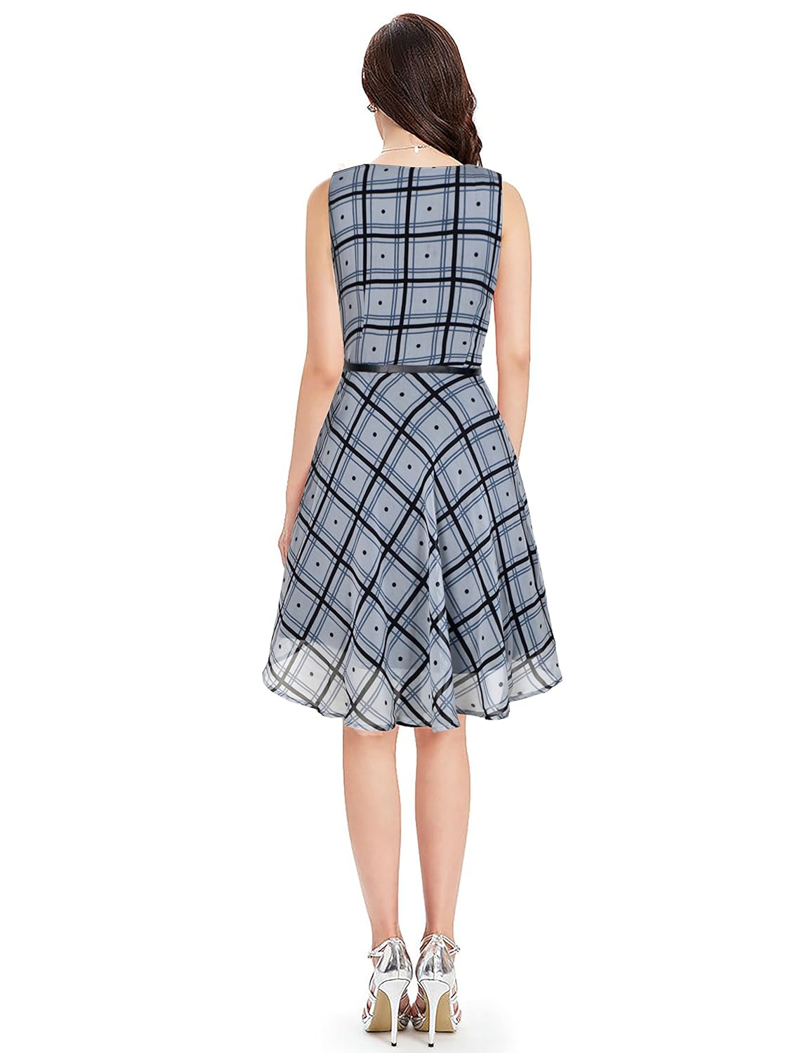 purvaja women's georgette skater dress