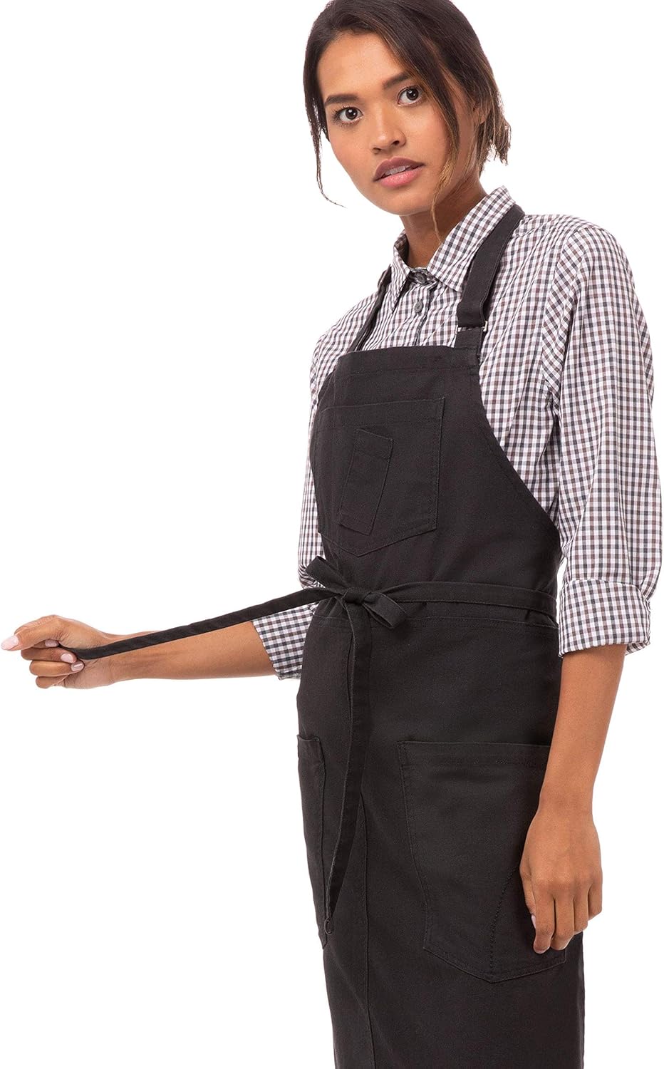 Chef Works Unisex Rockford Bib Apron, Steel Gray, 0: Clothing