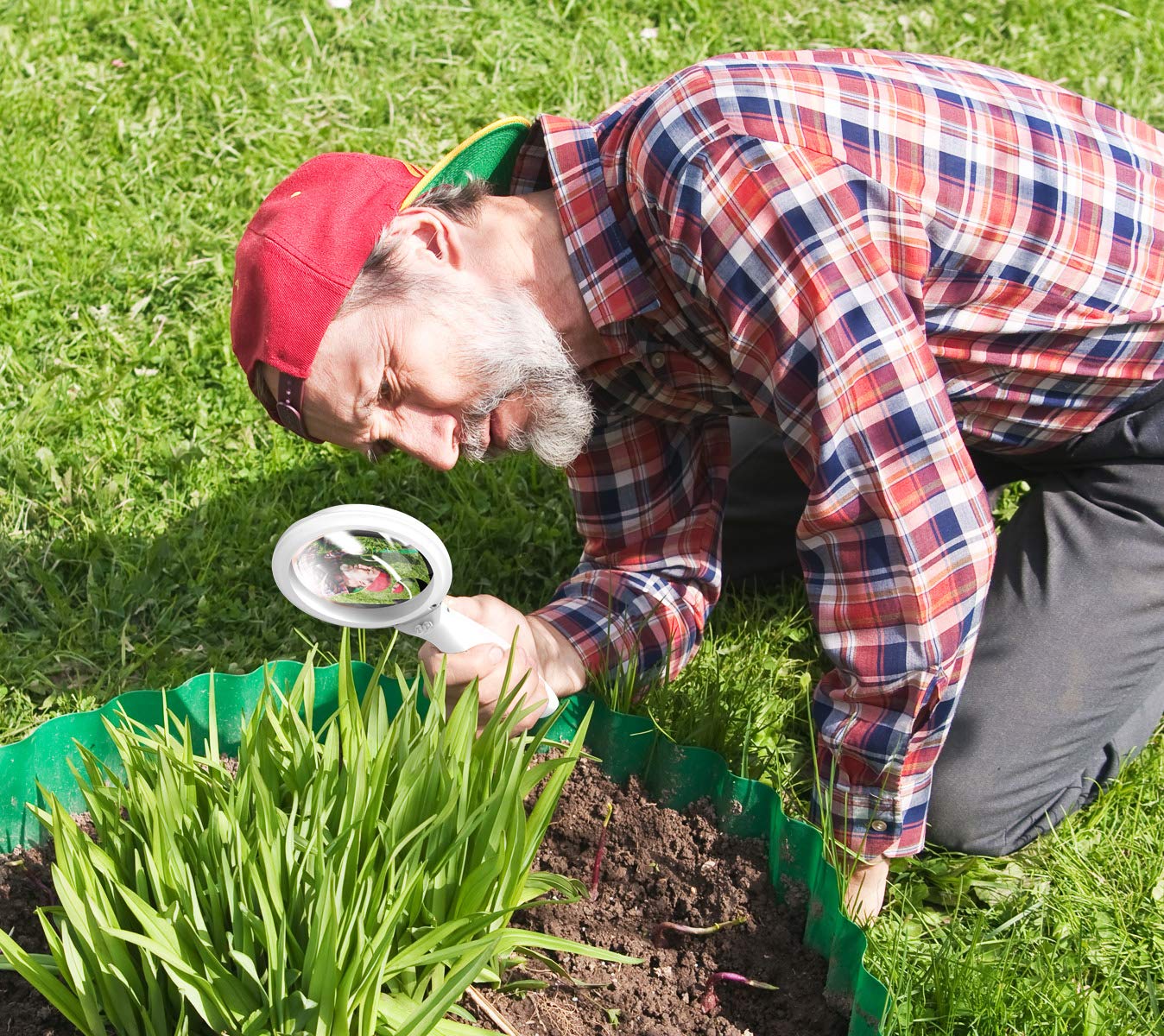 Magnifying Glass 3X 6X Aspheric Multifocal Lens Set,LED Light with USB Charging .Best Magnifier for Reading Books,Jewelry, Map & Low Vision or Seniors Macular Degeneration.