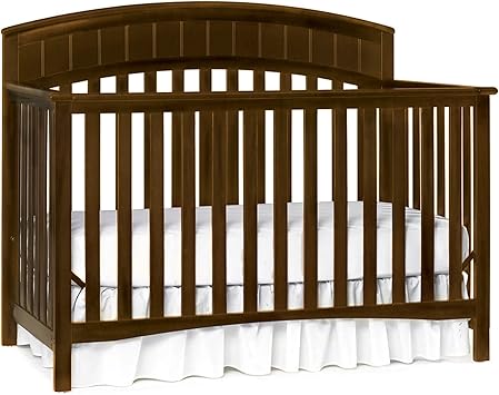 dark walnut crib