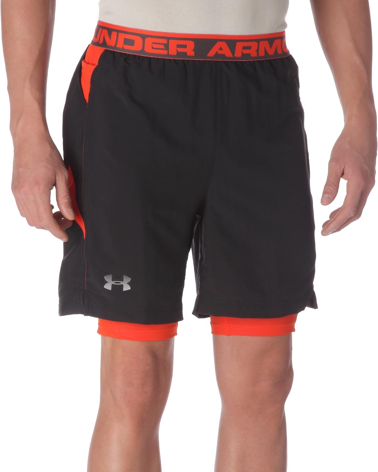 Shorts Under Armour M Rush Run 2 In 1 Short Black