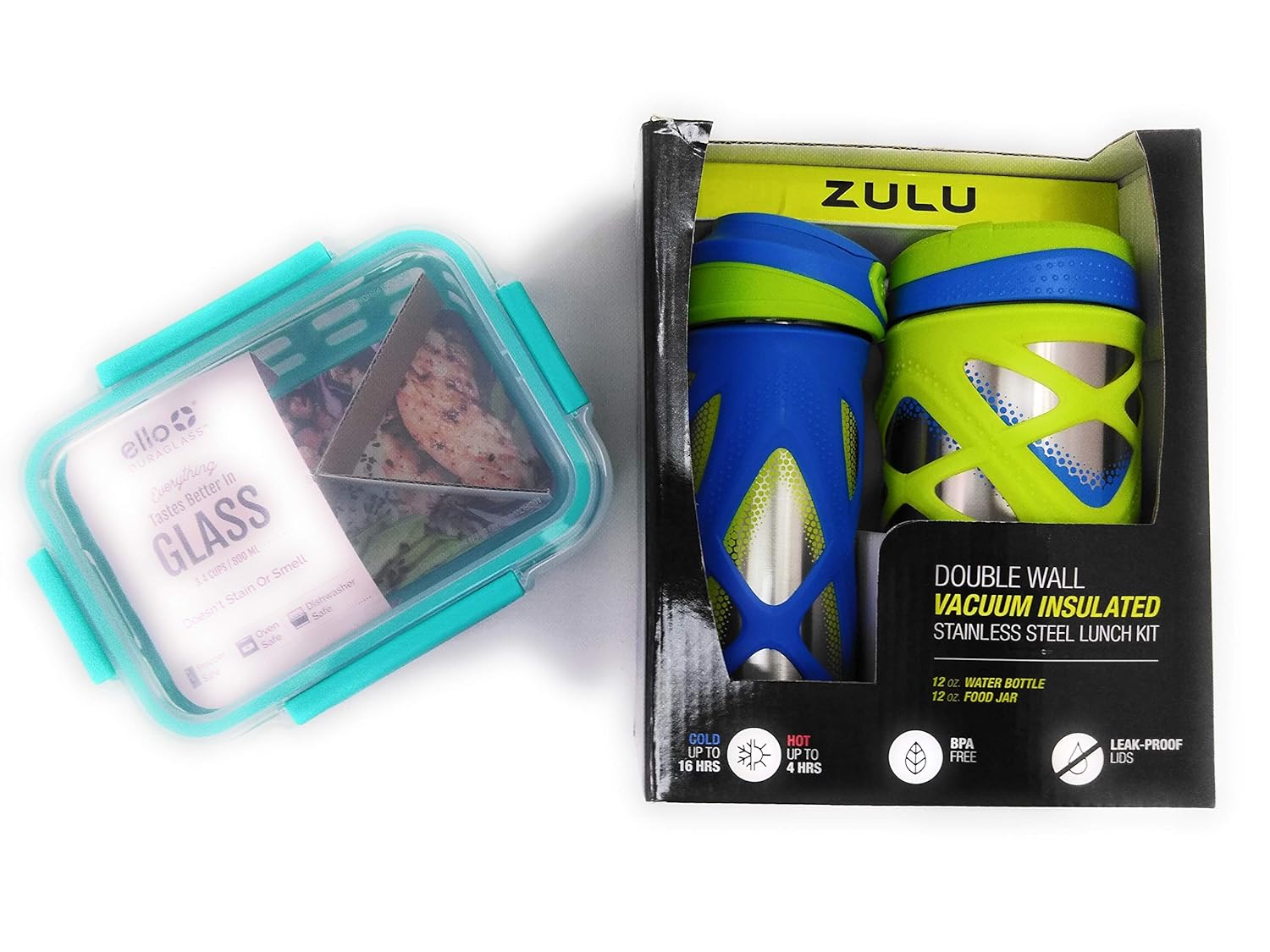 Zulu Botella de agua aislada y tarro de alimentos y Contenedor de ...