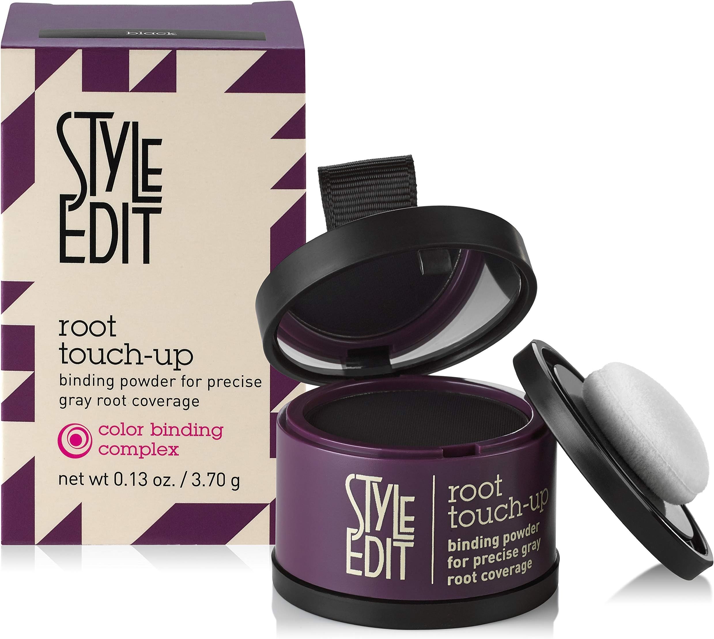Style Edit Root Touch Up, to Cover Up Roots and Grays, Black Hair Color