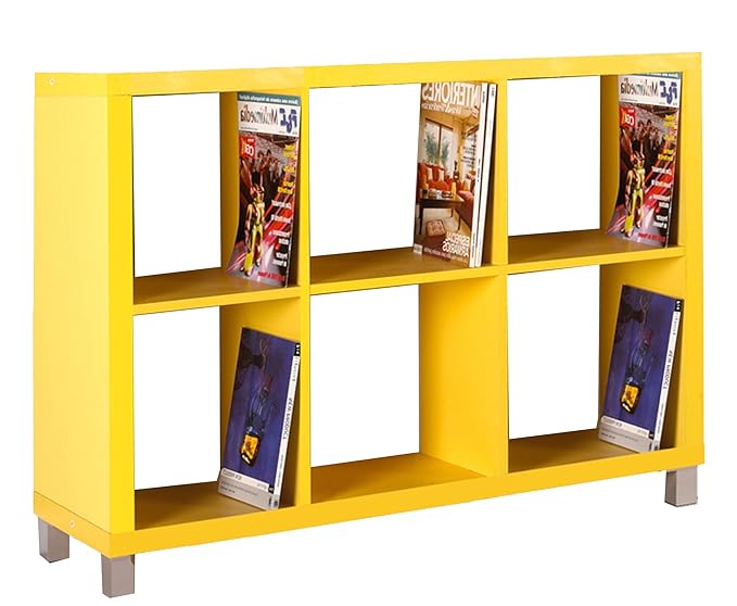 title=Kit Closet Scaffale Kubox, 6 ripiani, Giallo