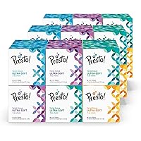 Amazon Brand - Presto! Ultra-Soft Facial Tissues (18 Cube Boxes), 3-Ply Premium Thick, 66 Tissues per Box (1188 Tissues…