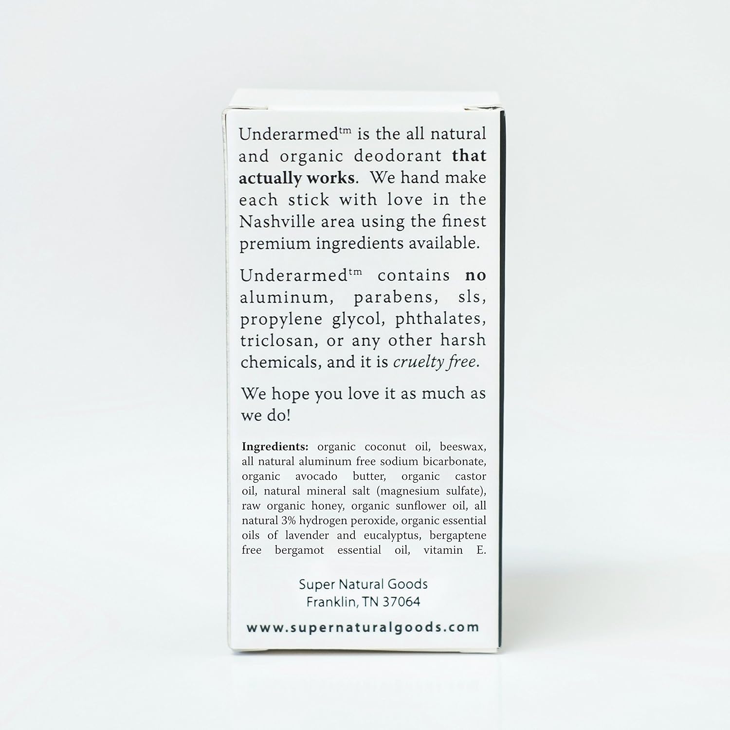 Natural Aluminum-Free Deodorant Stick (That Works) Lavender/Eucalyptus - Stay Fresh All Day - Underarmed for Women & Men - Organic, Healthy, Safe, Non Toxic - Phthalate, Paraben, Gluten & Cruelty Free: Health & Personal Care