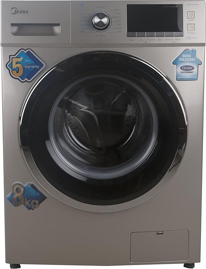 Midea 8 kg FullyAutomatic Front Loading Washing Machine (MWMFL080CDR