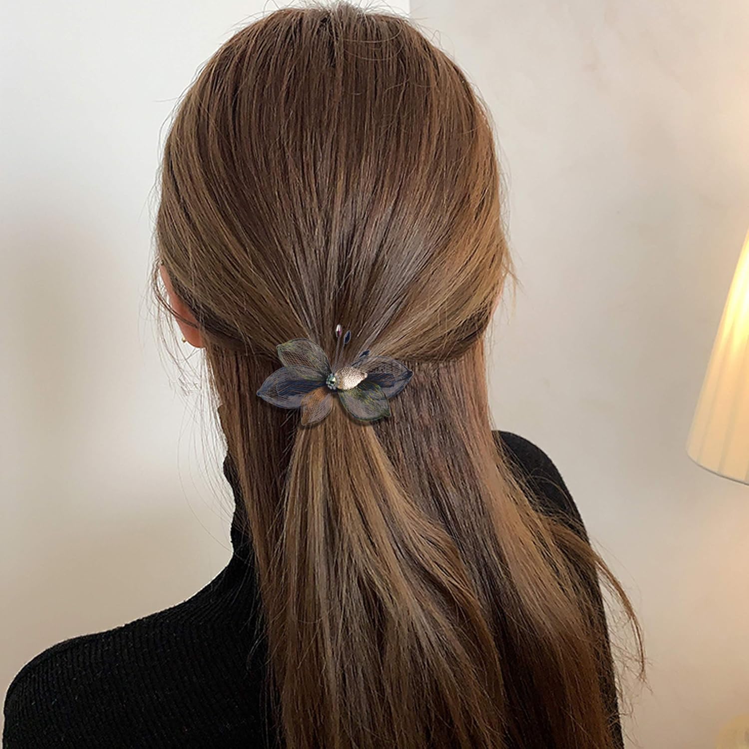 Mistofu Copper wire metal pearl crystal hair Barrettes， leaves hair clips, French imported hairpins, exquisite gift box, Suitable for all kinds of hairstyles.Hair accessories for womens。The material is soft, durable, environmentally friendly and recyclable.Internet celebrity shooting, Wedding, Party, Shopping, Beach swimming, Vacation home. : Beauty