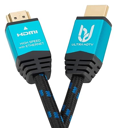 Ultra HDTV Premium 4K HDMI Kabel 10 Meter/HDMI 2.0b, 4K bei vollen 60Hz (Keine Ruckler), HDR10+, 3D, ARC, Ethernet, Dolby Vis