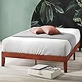 ZINUS Wen Wood Platform Bed Frame, Solid Wood Foundation, Wood Slat Support, No Box Spring Needed, Easy Assembly, Cherry, Queen
