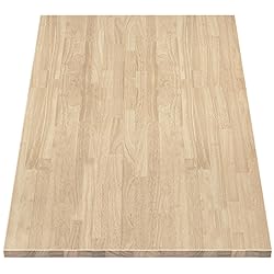 Hevea Unfinished Butcher Block Countertop 60"L x