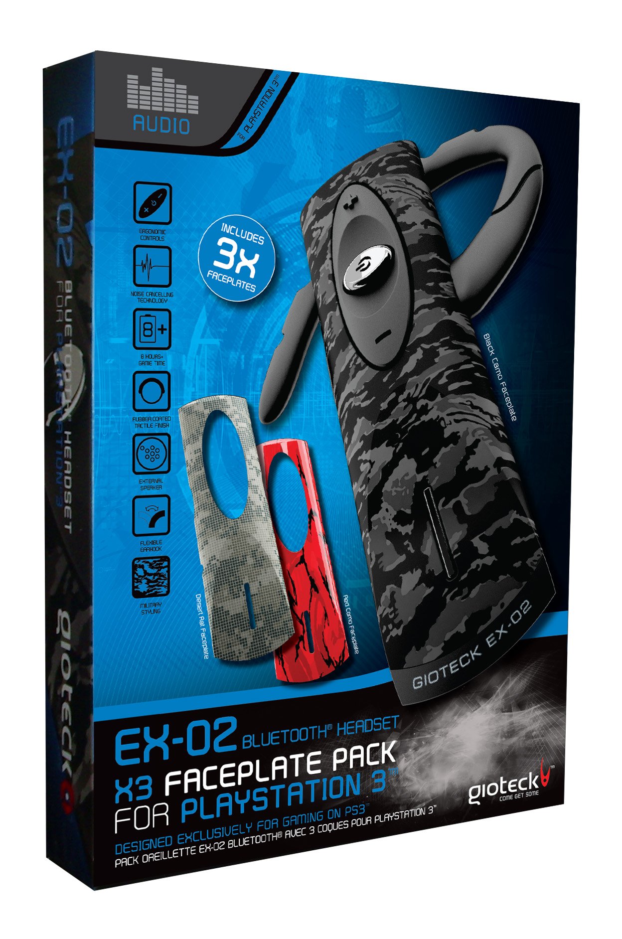 Gioteck EX-02 Bluetooth Headset for PS3