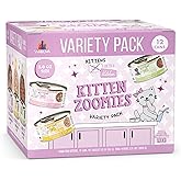 Weruva Cats in the Kitchen Kitten, Kitten Zoomies Variety Pack, 3oz Can (Pack of 12)