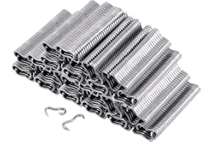 Tanstic 1200Pcs M Nails M Clips Professional Upholstery Hog Rings M Staples for Type M Hog Nail Ring Pliers Assortment Kit Fence Fastening