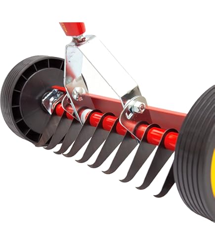 Wolf-Garten UHM Multi-Change Longspan Rake Lawn Care Tool Head, Rood