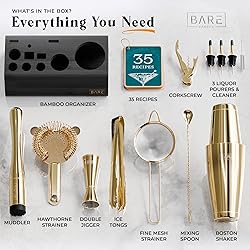 BARE BARREL® Mixology Bartender Kit Bar Set