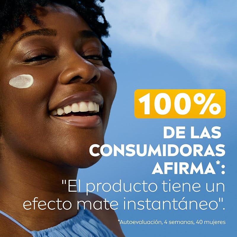 Nivea sun alta proteção solar uv shine control fp50 (50 ml), creme facial matificante com 0% de sensação pegajosa