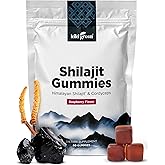 KIKI Green Shilajit Gummies - 1000 mg Pure Himalayan Shilajit Gummies with Cordyceps Extract - Trace Minerals Included - 60 Individually Packed Gummy - Raspberry Flavor