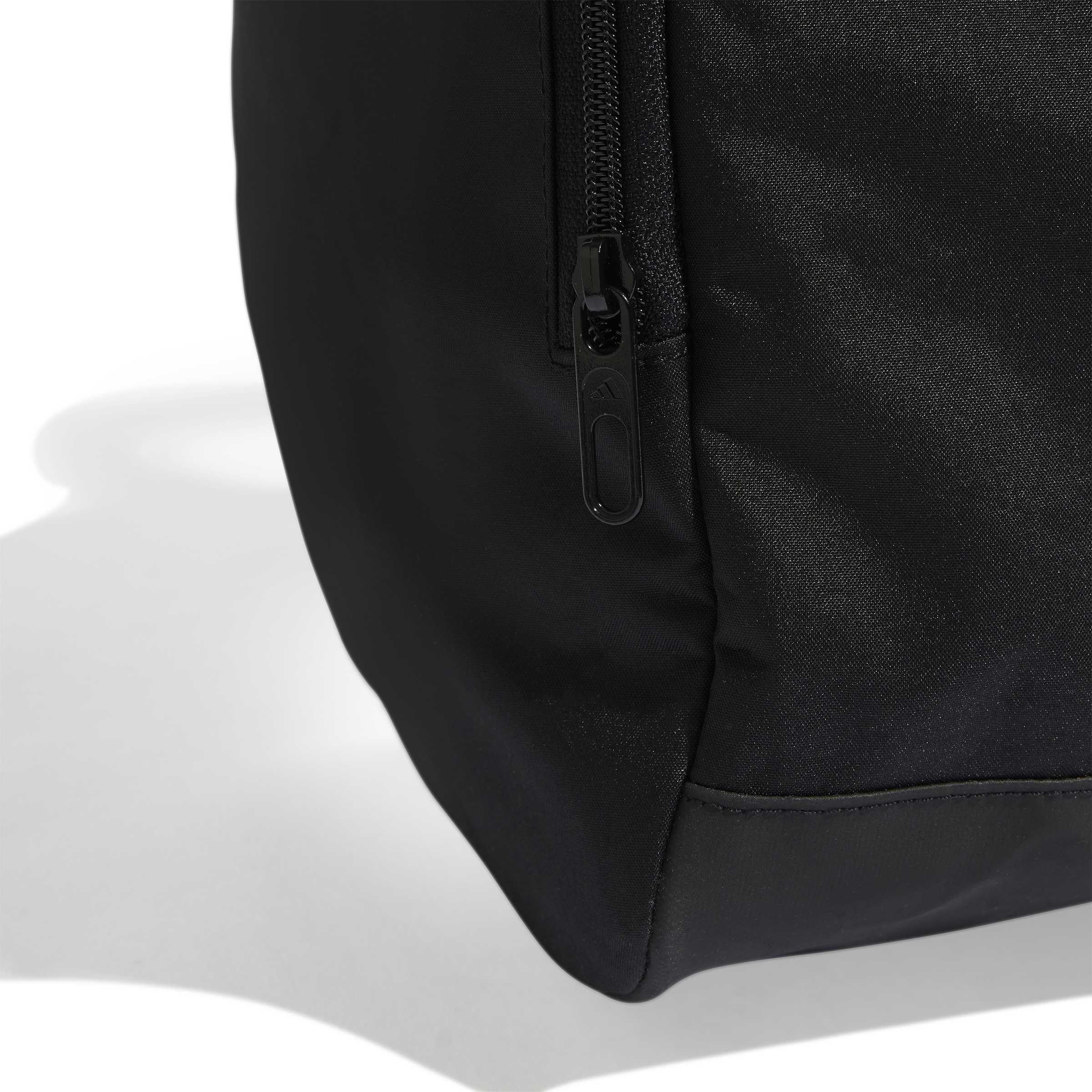 adidas Unisex Essentials Linear Duffel Bag Duffel Bag, Black/Black/White, M 5