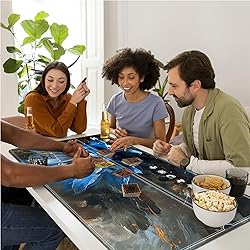 Tabletop Card Playmat with Magic Zones, 24 x 14