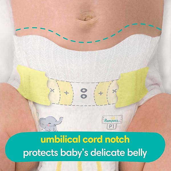 PAMPERS BABY DIAPERS – SWADDLERS – SIZE P1, 27 COUNT, ULTRA ABSORBENT DISPOSABLE PREEMIE DIAPER