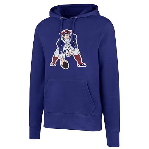 OTS NFL New England Patriots Men's Fleece Hoodie, Distressed Team