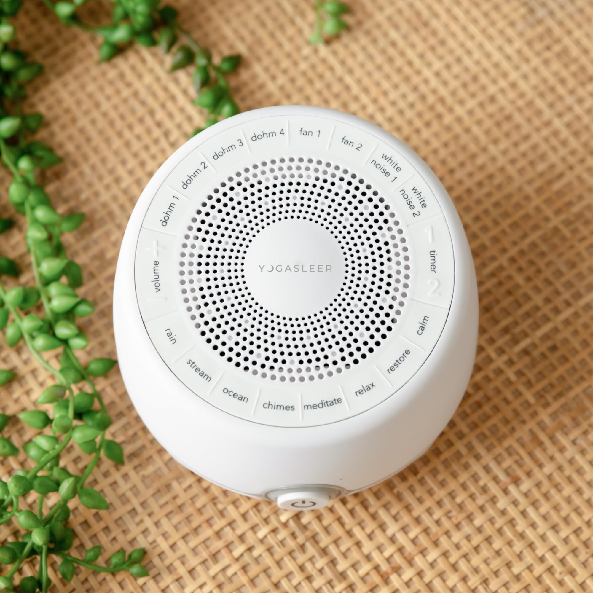 Yogasleep Whish White Noise Sound Machine, 16 Natural & Soothing Sounds, Volume Control for Baby & Adults, Get Office Privacy, Concentration, Sleep Aid, Compact for Easy Travel, Essentials for Nursery