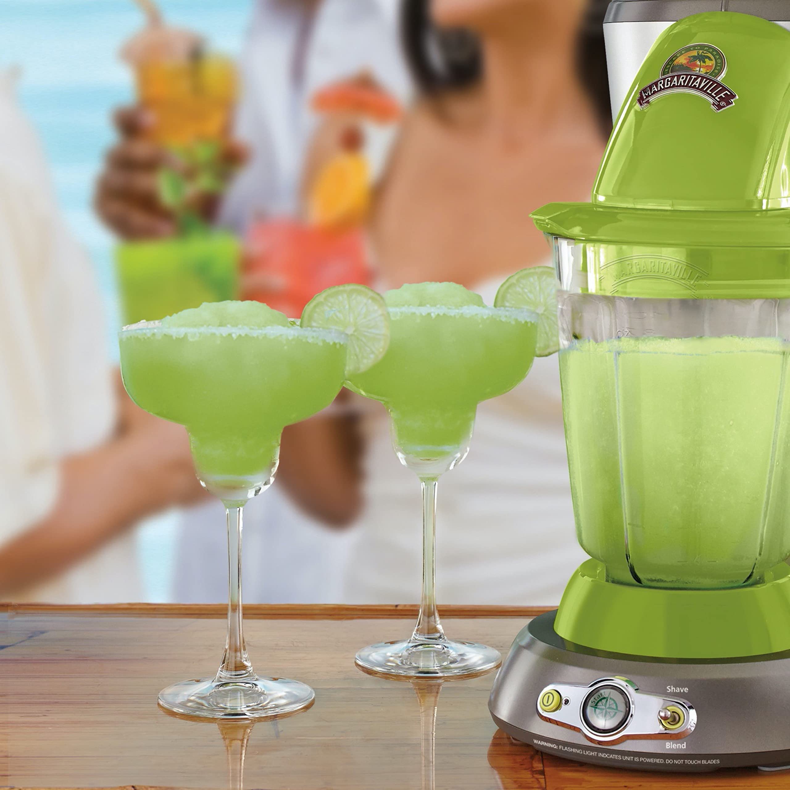 Margaritaville Bahamas Máquina para hacer bebidas de modo dual con brebaje congelado, máquina para hacer margaritas en el hogar con mezclador sencillo y jarra de 36 onzas