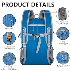Goloni Ultra Lightweight Packable Backpack 40L