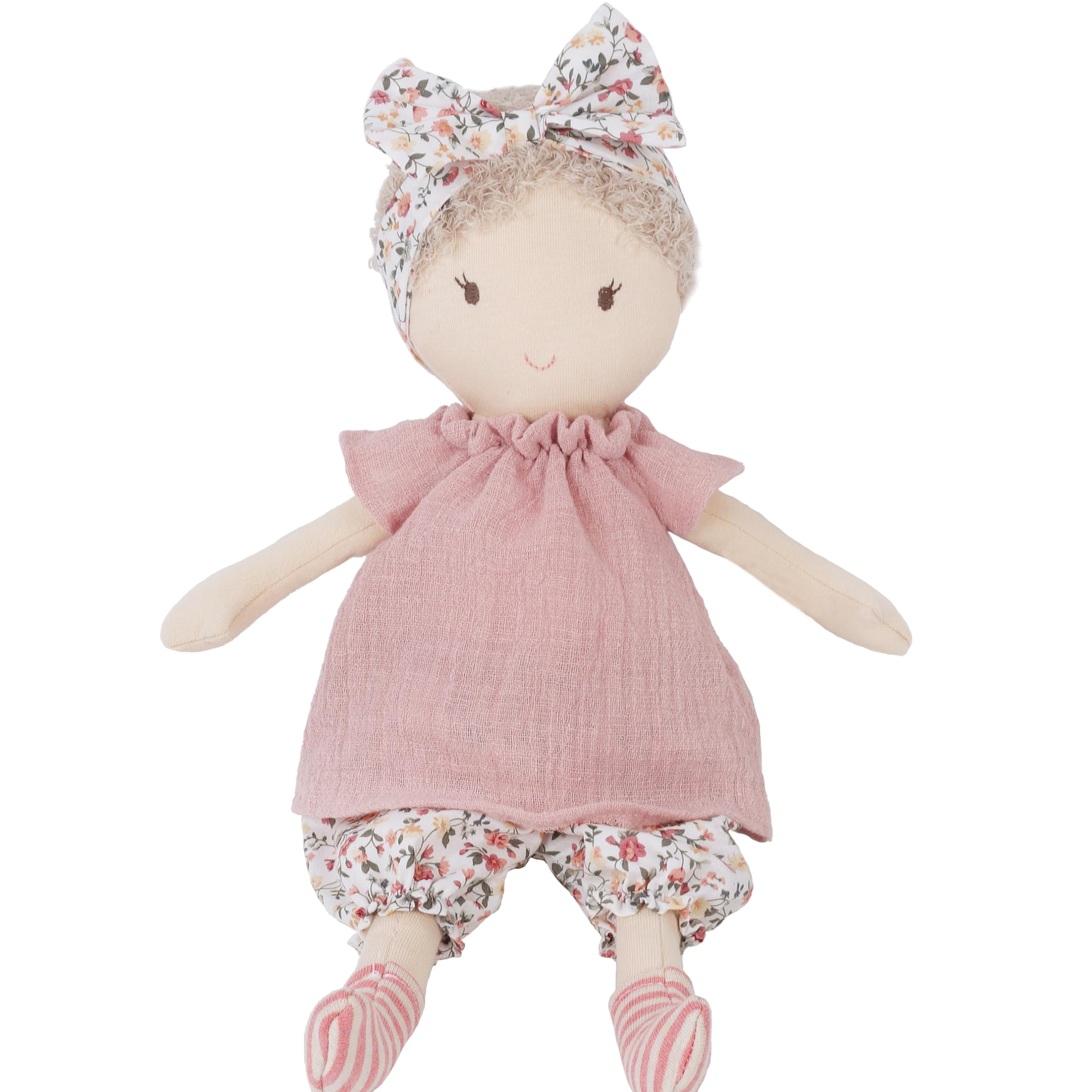 MON AMI My First Doll Poppy 15-Inch Plush Doll for Girls | Soft Cuddly Keepsake Doll | Snuggle Companion for Toddlers & Babies | Charming Nursery Décor | Sweet Gift