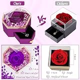 CSYY Preserved Real Rose Gift with Necklace for Her - Eternal Love view 6