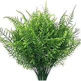 CATTREE Artificial Plants, Plastic Plants Bushes Fern Grass Shrubs Fake Leaves Wedding Home Garden Verandah Table Centerpieces Arrangements Christmas Party Decoration Planting Filler 4 Pcs
