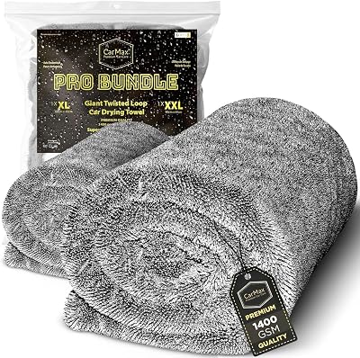 CarMax Premium Twisted Loop Car Drying Towel XXL XL 1400gsm