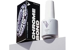 V Beauty Pure Chrome Nail Bond - Chrome Base Coat, Precise Powder Placement with Maximum Retention, Beginner-Friendly Formula, Protects Against Lifting and Chipping - 15 mL