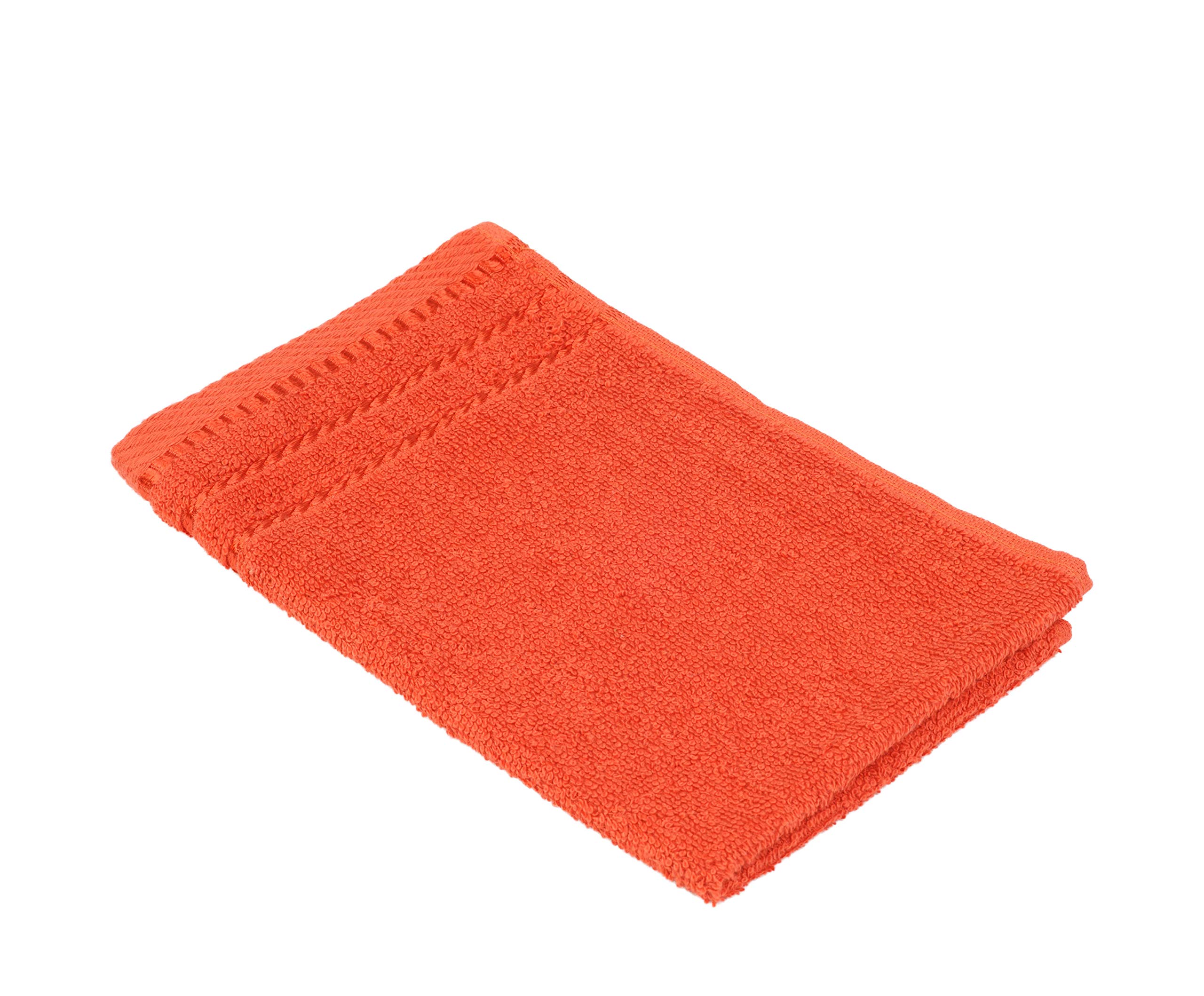 Gözze - Set of 4 Guest Towels, Berlin, 100% Cotton, 30 x 50 cm - Orange