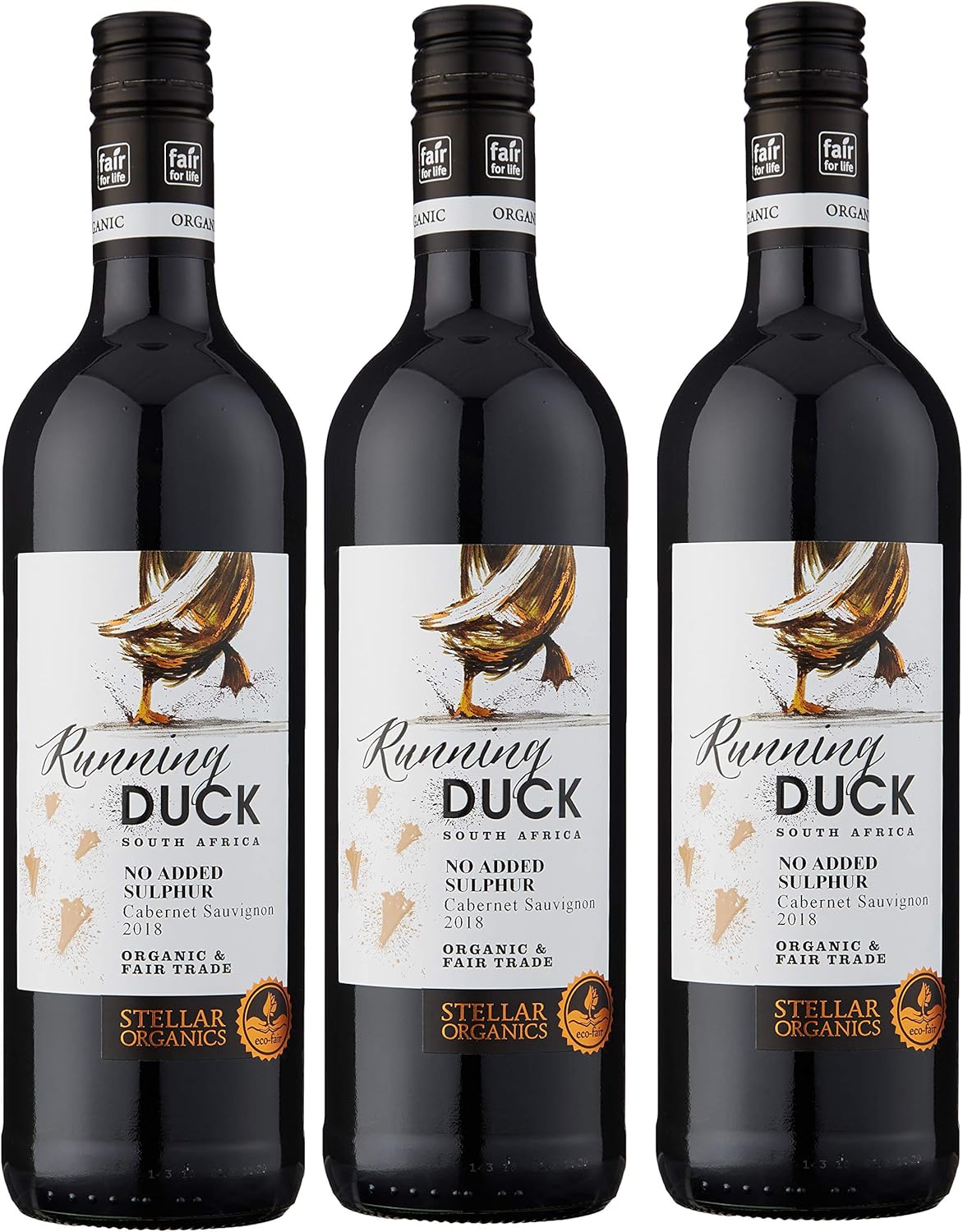 Stellar Organics Running Duck No Added Sulphur Sauvignon 2018 Wine 75 cl (Case of 3