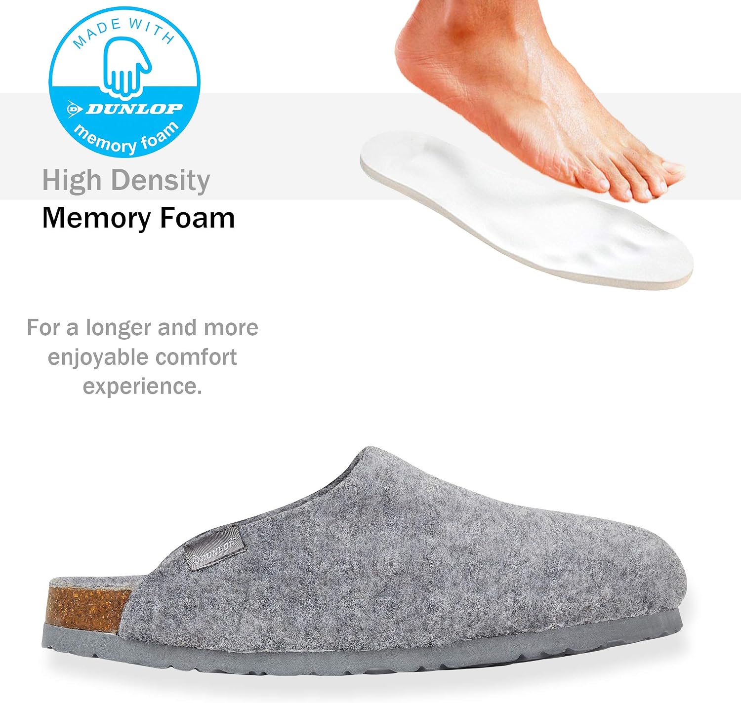 Idee Regalo Compleanno E Natale Babbucce Antiscivolo Calde Dunlop Ciabatte  Uomo Ciabatta in Feltro Memory Foam Pantofole Invernali per Casa Taglia  41-46 Scarpe da uomo urban-earth.co.uk