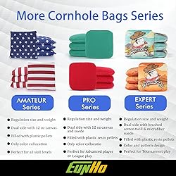 EunHo Dual Sided Cornhole Bags Set of 8 Regulation