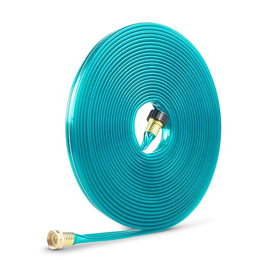 Gilmour 270141 3 Tube Sprinkler & Soaker Hose Flat 25Feet, Green